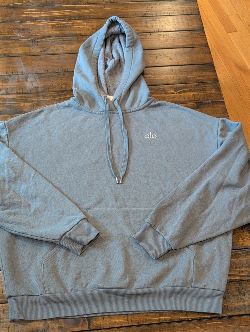 Alo Accolade Hoodie Steel Blue Unisex - Picture 3 of 7